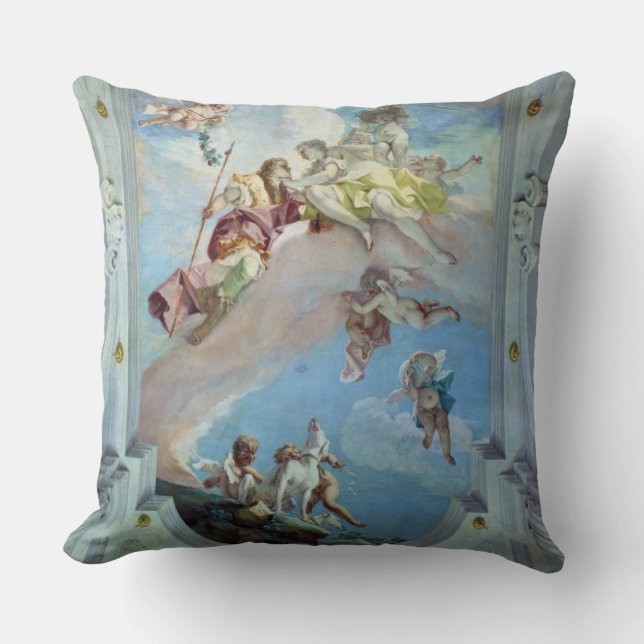 The Parting of Venus from Adonis, 1707-08 (fresco) Cushion (Front)