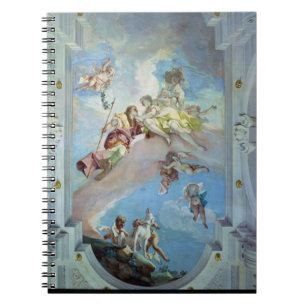 The Parting of Venus from Adonis, 1707-08 (fresco) Spiral Notebook