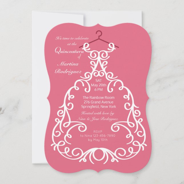 The Party Dress Invitation (Front)