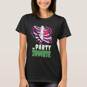 The Party Zombie Funny Halloween Family Zombie Mat T-Shirt