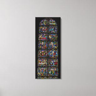 The Passion, lancet window in the west facade, 12t Canvas Print
