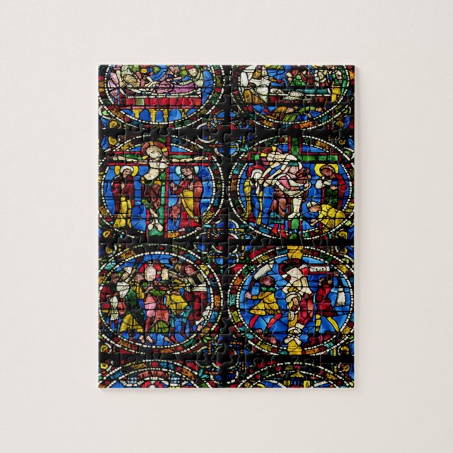The Passion, lancet window in the west facade, 12t Jigsaw Puzzle (Vertical)