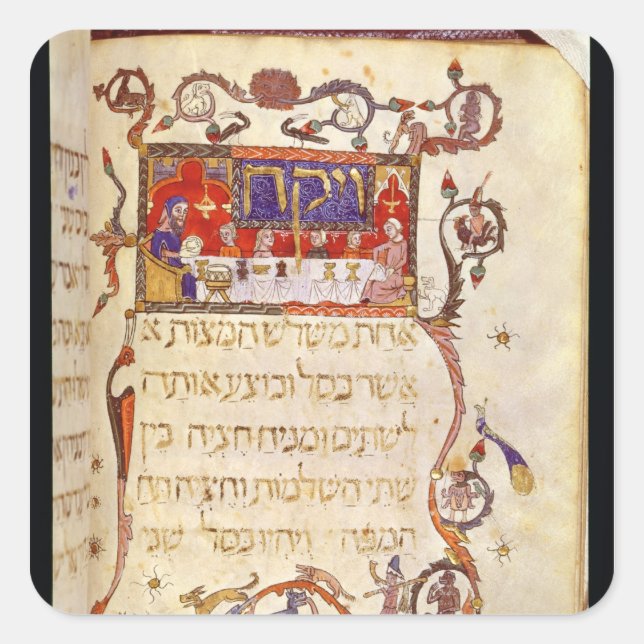 The Passover Meal, Northern Spain Square Sticker (Front)