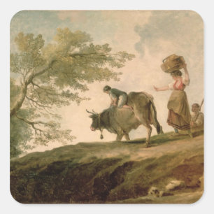 The Pasture Square Sticker