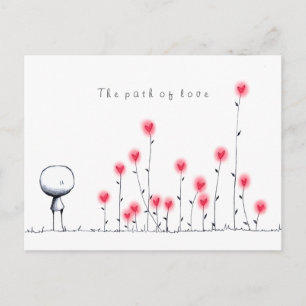 The path of love postcard