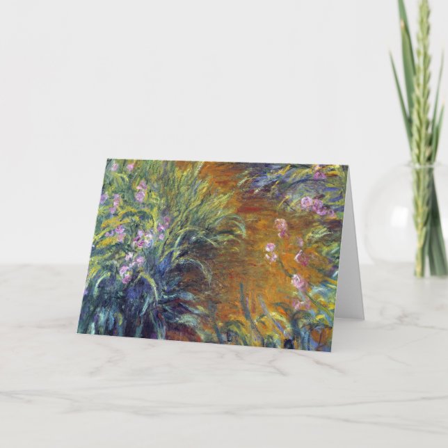 The Path Through the Irises by Claude Monet Card (Front)