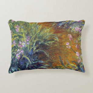 The Path Through the Irises by Claude Monet Decorative Cushion
