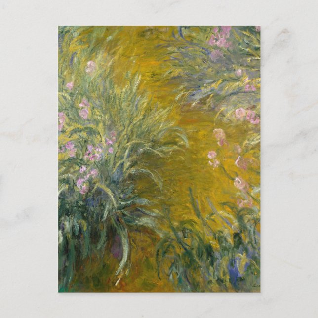 The Path Through the Irises by Monet Postcard (Front)