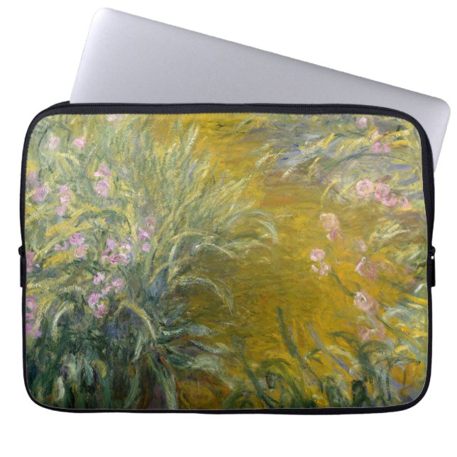 The Path through the Irises - Claude Monet Laptop Sleeve (Front)