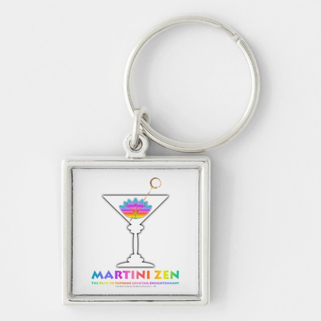 The Path to Cocktail Enlightenment Keychain (Front)