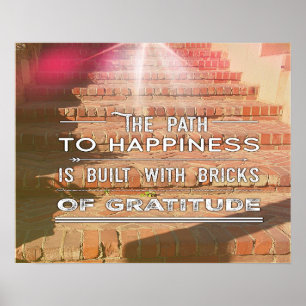 The Path To Happiness Inspirational Poster