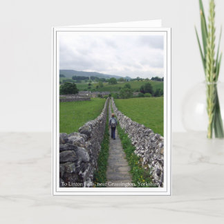 The Path to Linton Falls, near Grassington Card