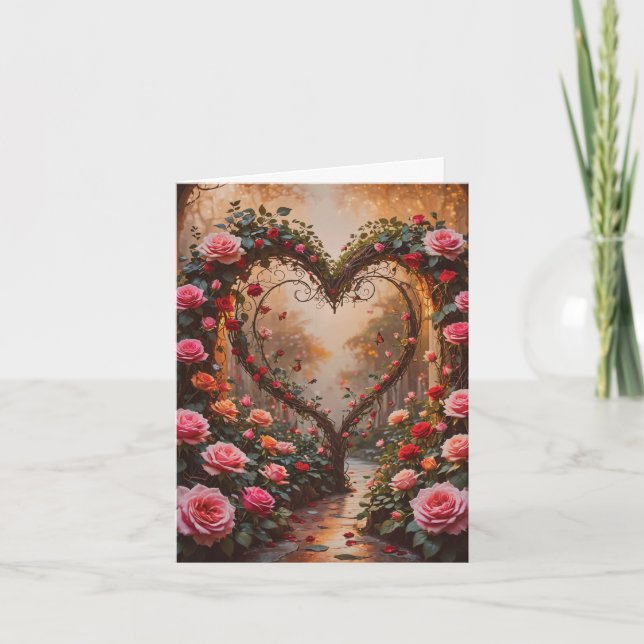 The Path to My Heart Valentine Card (Front)