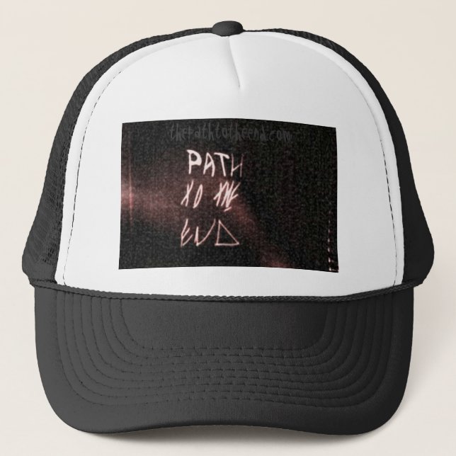 the path to the end.com trucker hat (Front)