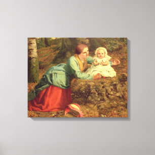 The Path Where The Brown Leaves Are Spread, 1862 ( Canvas Print