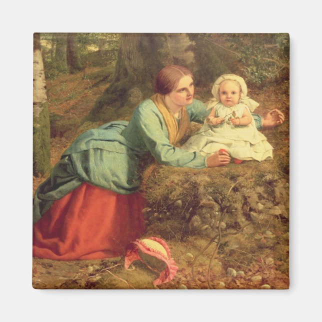 The Path Where The Brown Leaves Are Spread, 1862 ( Magnet (Front)