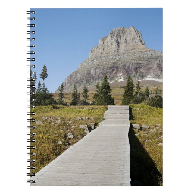 The pathway to the view of Hidden Lake Spiral Notebook (Front)