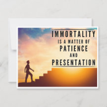 The Patience of Immortality - Inspirational