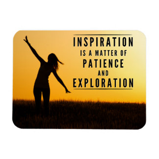 The Patience of Inspiration - Motivational Magnet
