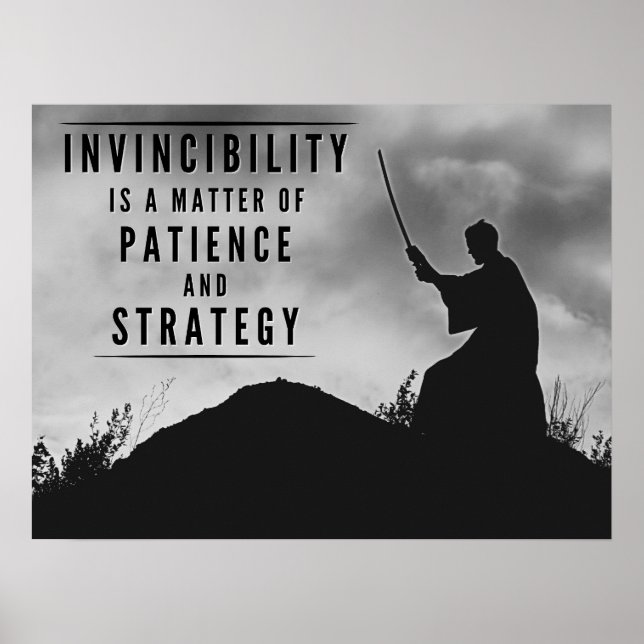 The Patience of Invincibility - Inspirational Poster (Front)