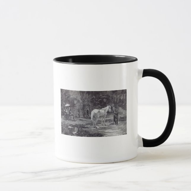 The Patient Model, from 'Leisure Hour', 1888 Mug (Right)