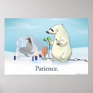 The Patient Polar Bear Poster