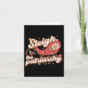 The Patriarchy Feminist Feminism Meme Retro Christ Card
