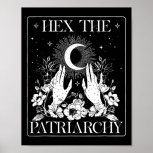 The Patriarchy Halloween Feminist Witch  Poster