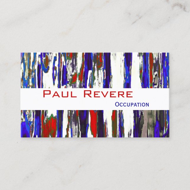 The Patriotic ~ Business Cards (Front)