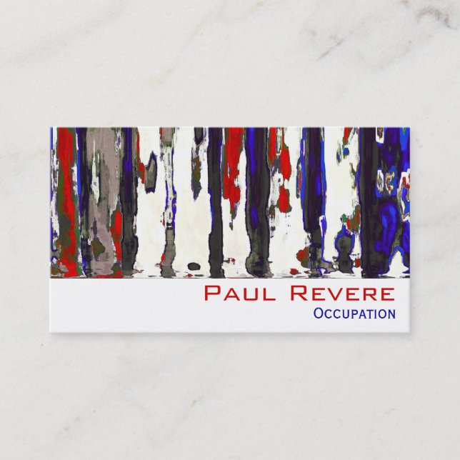 The Patriotic ~ Business Cards (Front)
