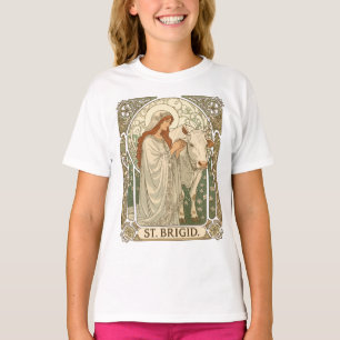 The Patroness Saint Of Dairy Workers St Brigid T-Shirt