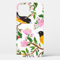 The pattern is with birds and flowers. It is creat