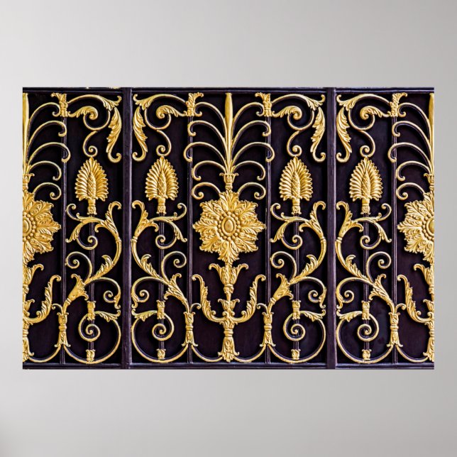 The pattern on metallic gate poster (Front)