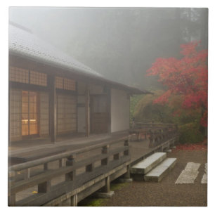 The pavilion at the Portland Japanese Garden Tile