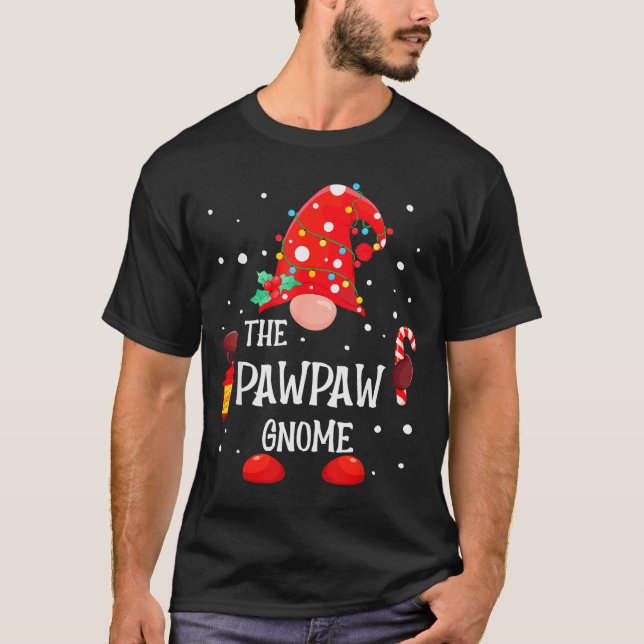 The Pawpaw Gnome Matching Family Christmas Gnome P T-Shirt (Front)