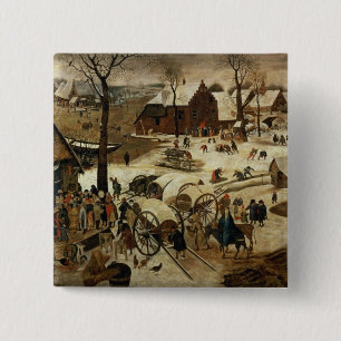 The Payment of the Tithe 15 Cm Square Badge
