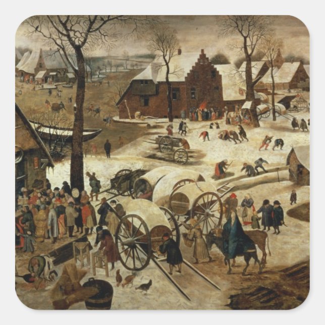 The Payment of the Tithe Square Sticker (Front)