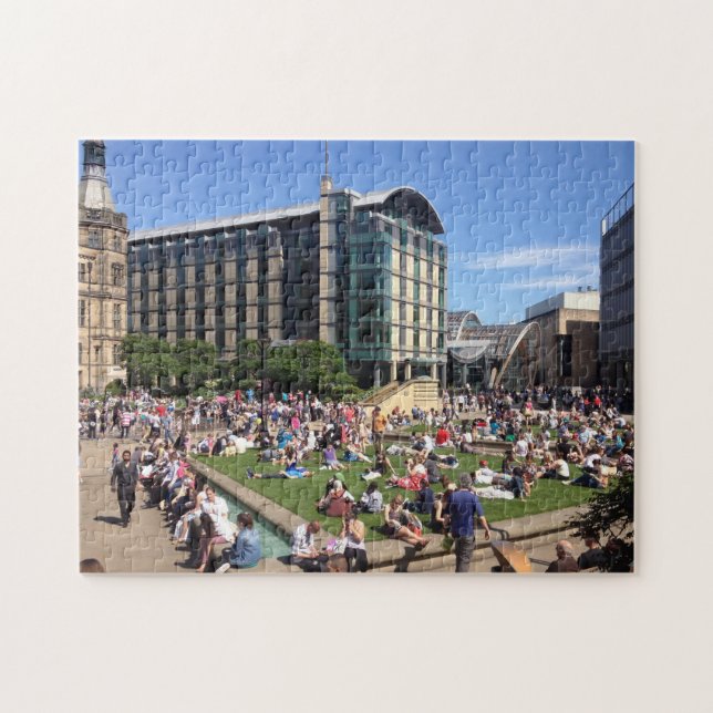 The Peace Gardens, Sheffield Jigsaw Puzzle (Horizontal)