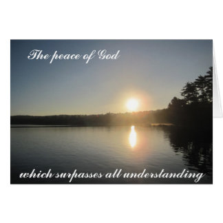 The Peace of God that surpasses all understanding