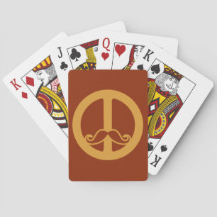 The Peace Stache custom playing cards
