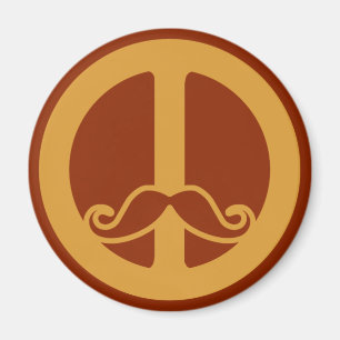 The Peace Stache magnet
