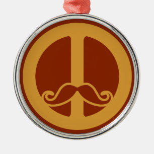 The Peace Stache ornament