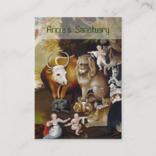 The Peaceable Kingdom - Animal Sanctuary/Rescue Business Card