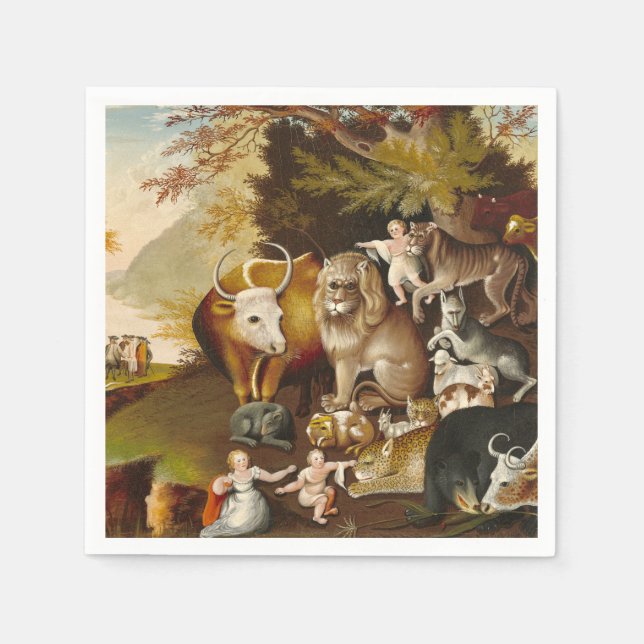 The Peaceable Kingdom Napkin (Front)