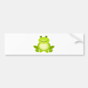 The Peaceful Frog Bumper Sticker