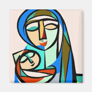 The Peaceful Madonna Magnet
