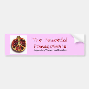 The Peaceful Pomegranate Bumper Sticker