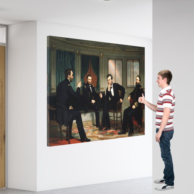 The Peacemakers Painting of 1868 Canvas Print (The Peacemakers Painting of 1868 Canvas Print)