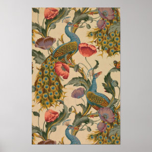 The Peacock Pattern Art Nouveau Poster