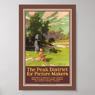 The peak district for picture makers Vintage Poste Poster
